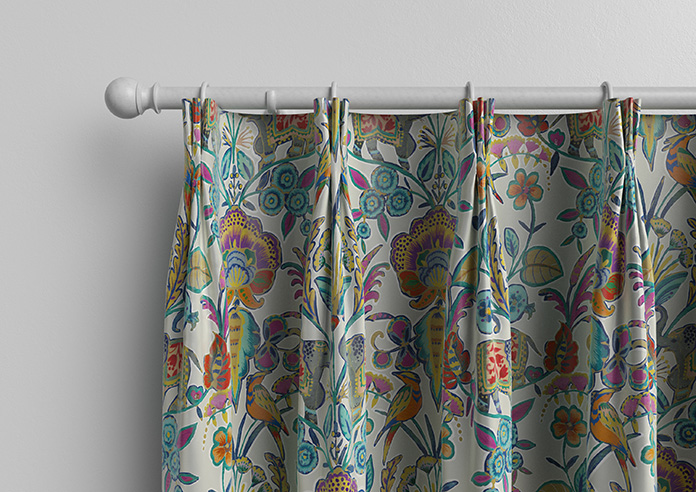 Bangalore Faux Silk, Azure Glow - Made to Measure Curtain - Image 11